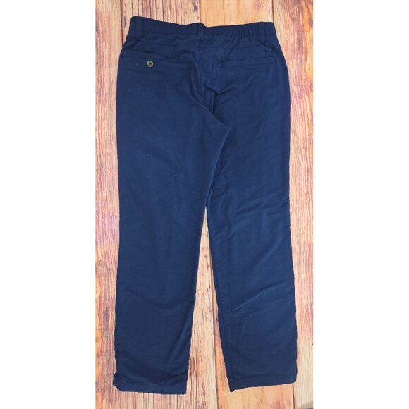 Under Armour Mens Navy Blue Chino Pants 34x30 Polyester/Nylon Blend - Picture 2 of 8